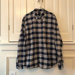 J. Crew Slim Fit Oxford Flannel/Plaid Shirt
